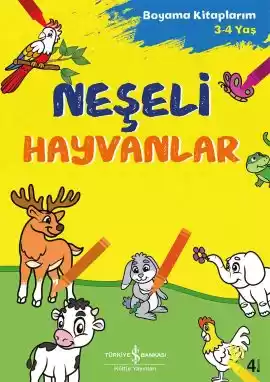 Neşeli Hayvanlar – Boyama Kitaplarım 3-4 Yaş